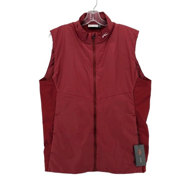 NWT KJUS Red Radiation Vest Lightweight DWR Fabric Men's Size M L XXL